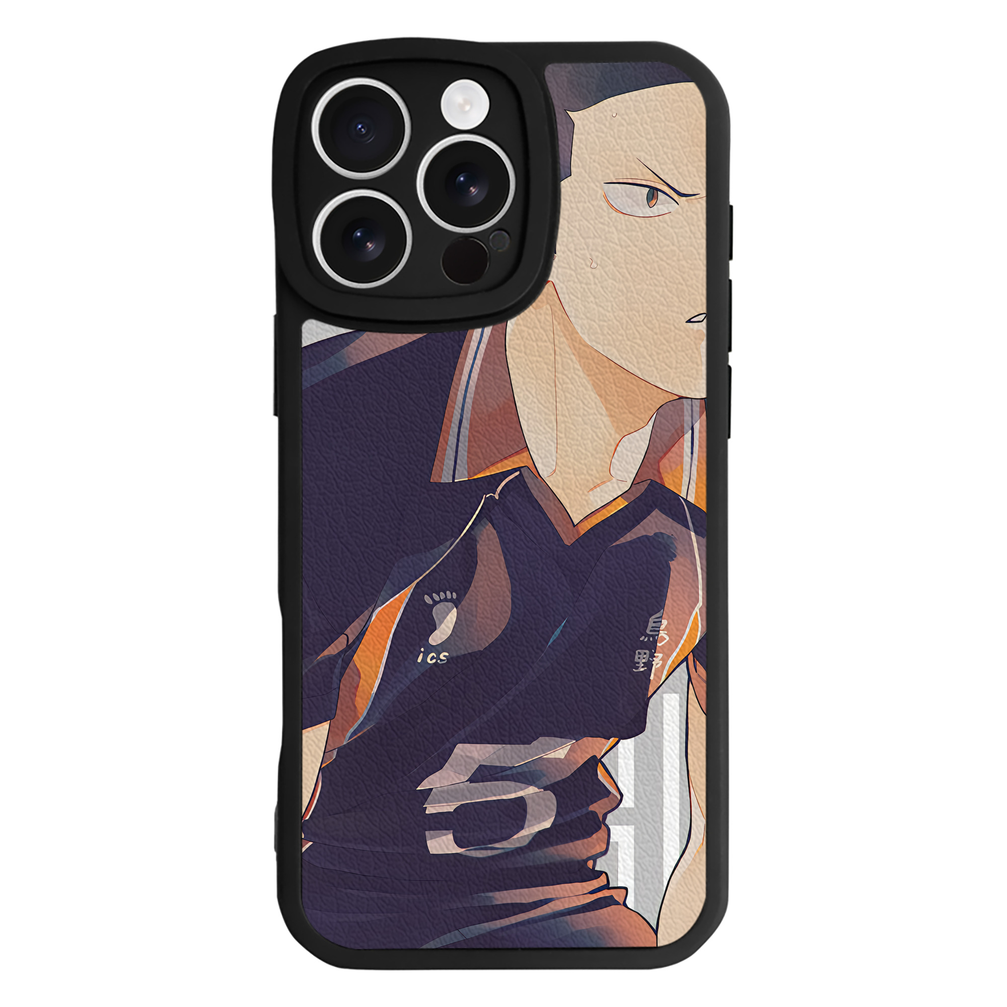 （画像用） ハイキュー!! Haikyu!! 【iPhone 16シリーズ対応】シリコンスマホケース（レザー調） 材質：シリコン